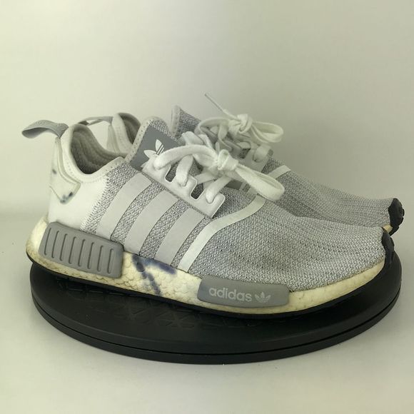 Adidas NMD R1 Blizzard White/Gray Athletic Running Shoes B79759 Men's Size 9 - Picture 3 of 12